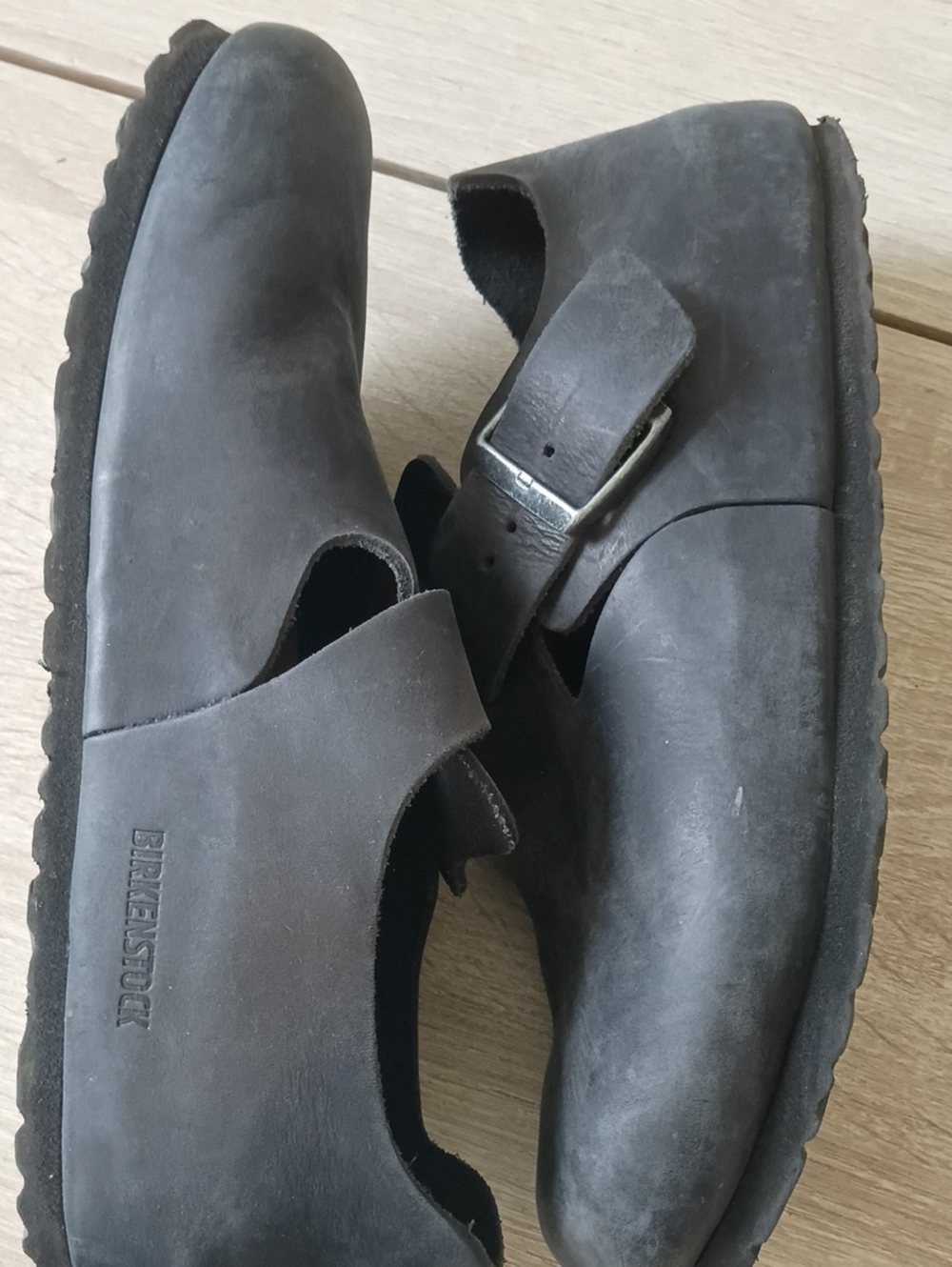 Birkenstock Men's Gray Boston Slip-On Clogs